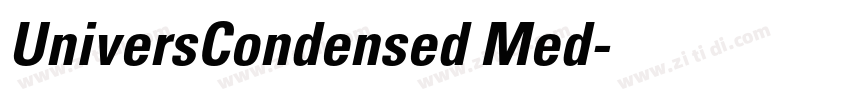 UniversCondensed Med字体转换